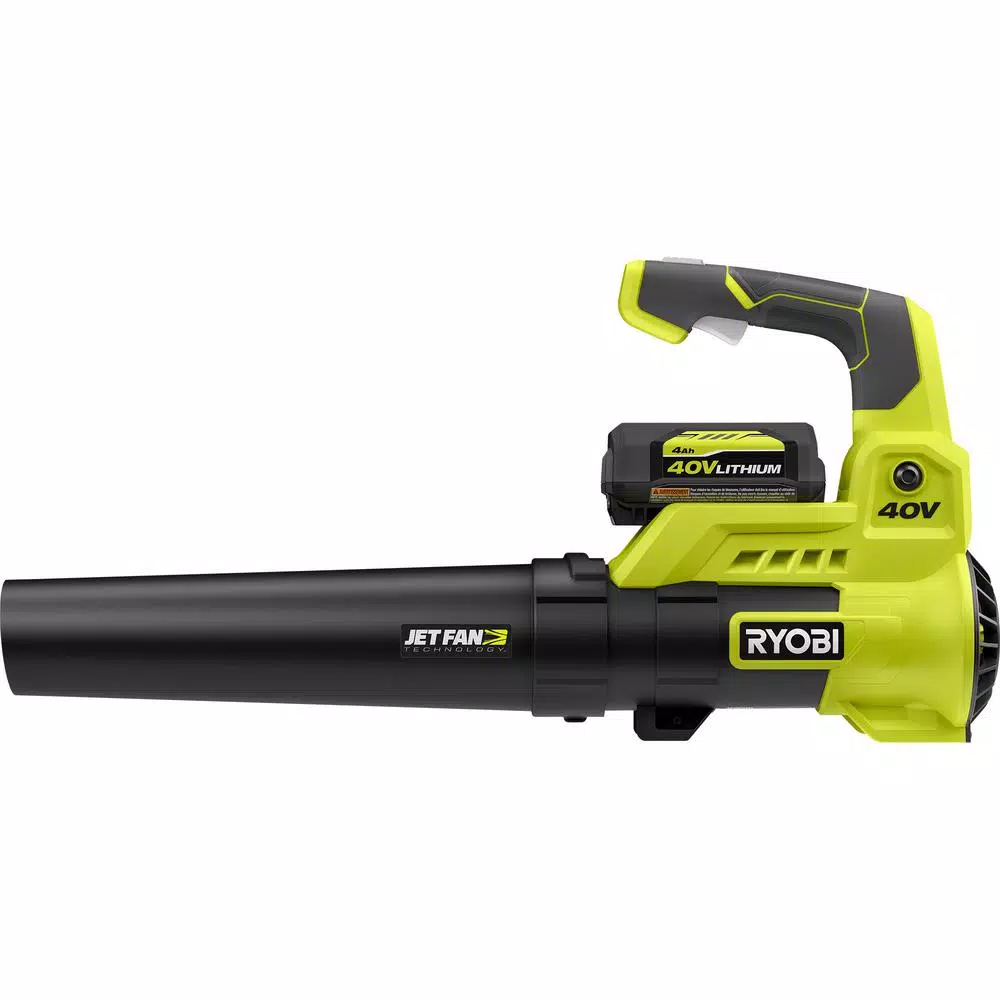 Leaf Blowers RYOBI 110 MPH 525 CFM 40-Volt Li-Ion Cordless Jet Fan Leaf Blower And 24 In Hedge Trimmer 4.0 Ah Battery And Charger Included 5 Leaf Blowers RYOBI 110 MPH 525 CFM 40-Volt Li-Ion Cordless Jet Fan Leaf Blower And 24 In Hedge Trimmer 4.0 Ah Battery And Charger Included - Image 5