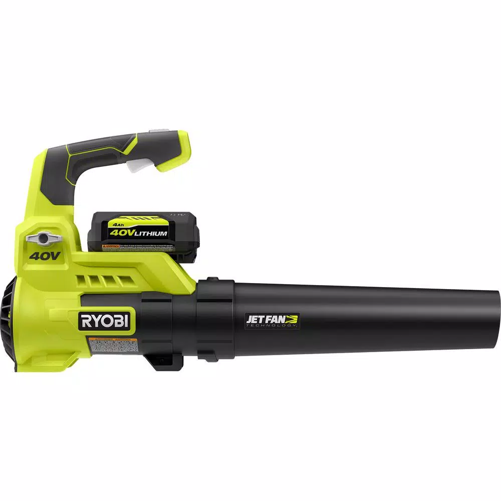 Leaf Blowers RYOBI 110 MPH 525 CFM 40-Volt Li-Ion Cordless Jet Fan Leaf Blower And 24 In Hedge Trimmer 4.0 Ah Battery And Charger Included 6 Leaf Blowers RYOBI 110 MPH 525 CFM 40-Volt Li-Ion Cordless Jet Fan Leaf Blower And 24 In Hedge Trimmer 4.0 Ah Battery And Charger Included - Image 6