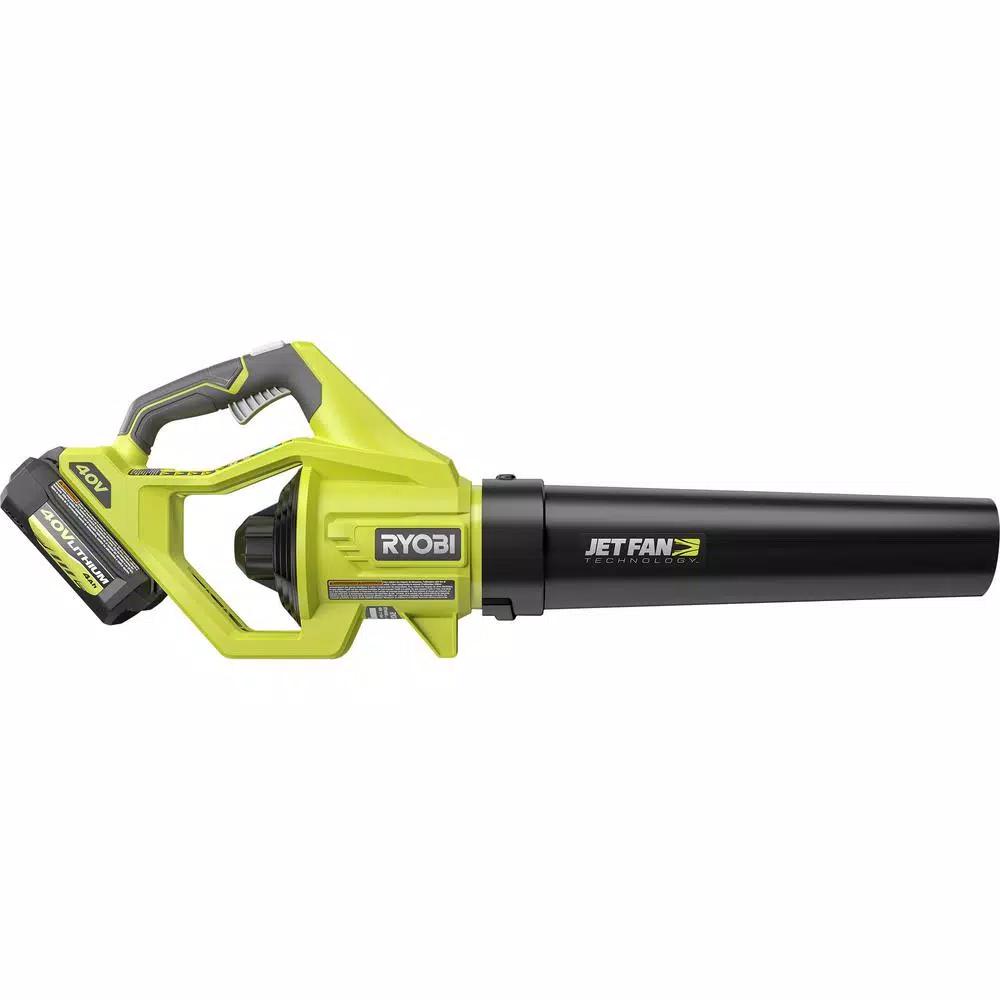 Leaf Blowers RYOBI Reconditioned 110 MPH 500 CFM 40-Volt Lithium-Ion Cordless Variable-Speed Jet Fan Leaf Blower, 4.0Ah Battery And Charger 5 Leaf Blowers RYOBI Reconditioned 110 MPH 500 CFM 40-Volt Lithium-Ion Cordless Variable-Speed Jet Fan Leaf Blower, 4.0Ah Battery And Charger - Image 5