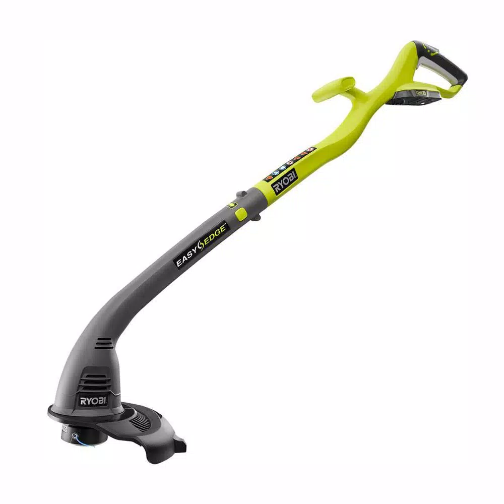 Trimmers RYOBI ONE+ 18-Volt Lithium-Ion Cordless Battery Electric String Trimmer And Edger (Tool Only)