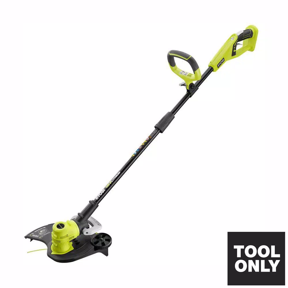 Trimmers RYOBI ONE+ 18-Volt Lithium-Ion Cordless Battery Electric String Trimmer/Edger (Tool Only) - Image 3