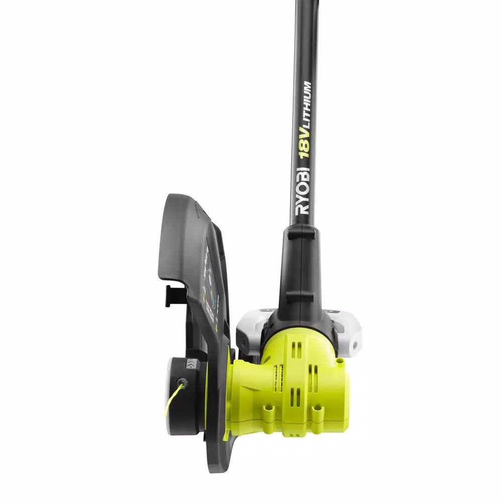 Trimmers RYOBI ONE+ 18-Volt Lithium-Ion Cordless Battery Electric String Trimmer/Edger (Tool Only) - Image 5