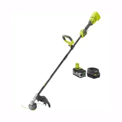 Trimmers RYOBI ONE+ 18-Volt Lithium-Ion Brushless Cordless String Trimmer – 4.0 Ah Battery And Charger Included