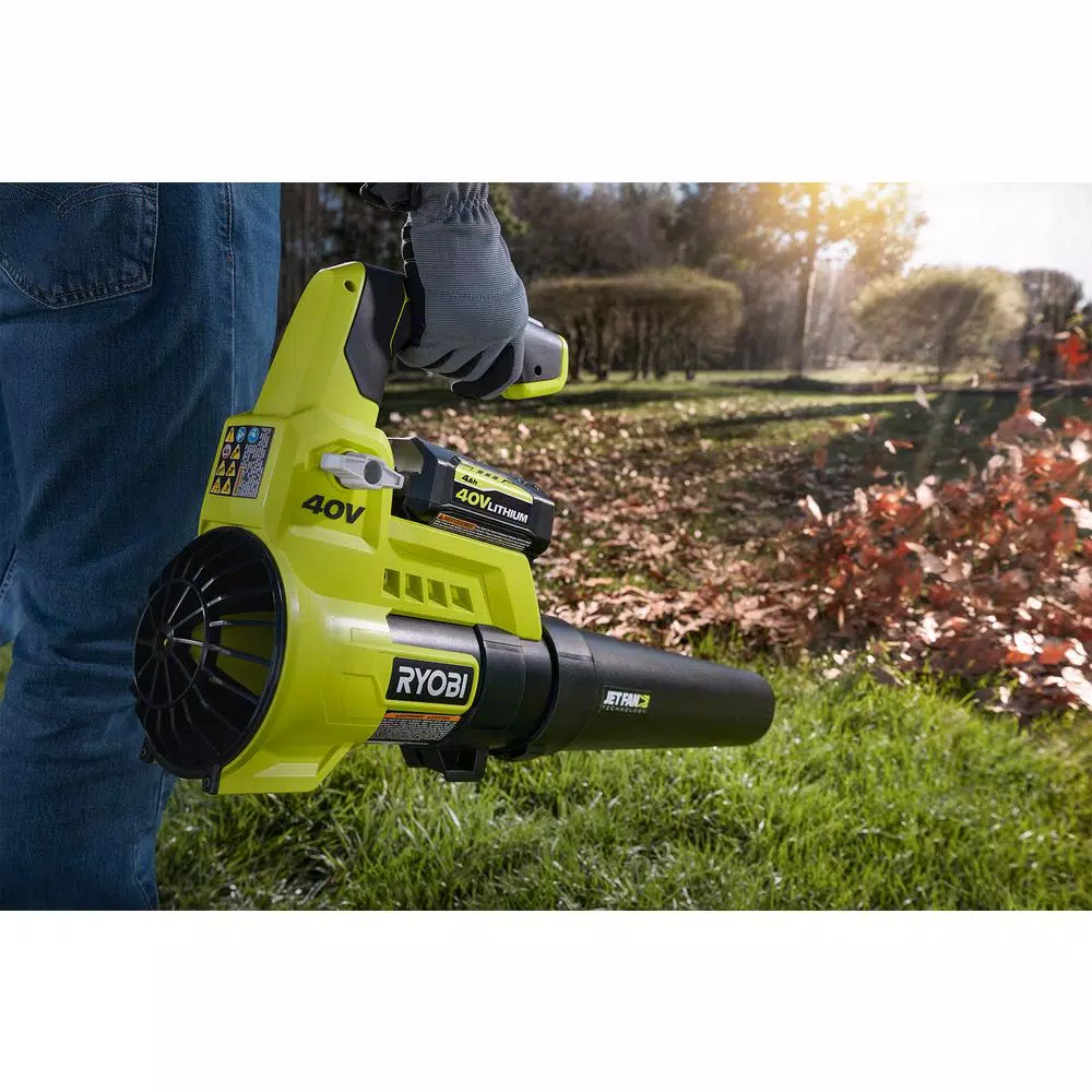 Trimmers RYOBI 40-Volt X Lithium-Ion Cordless Attachment Capable String Trimmer And 40-Volt Lithium-Ion Cordless Blower (Tools-Only) - Image 11
