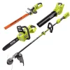 Trimmers RYOBI 40-Volt Lithium-Ion Electric Cordless Battery Attachment Capable Trimmer With Blower, Hedge, Chainsaw (Tool-Only)