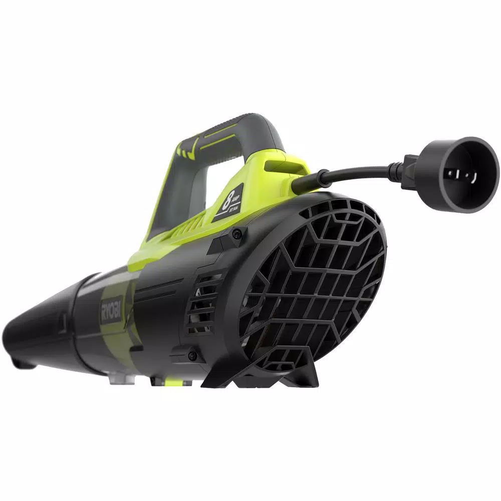 Leaf Blowers RYOBI Reconditioned 135 MPH 440 CFM 8 Amp Electric Jet Fan Blower - Image 4