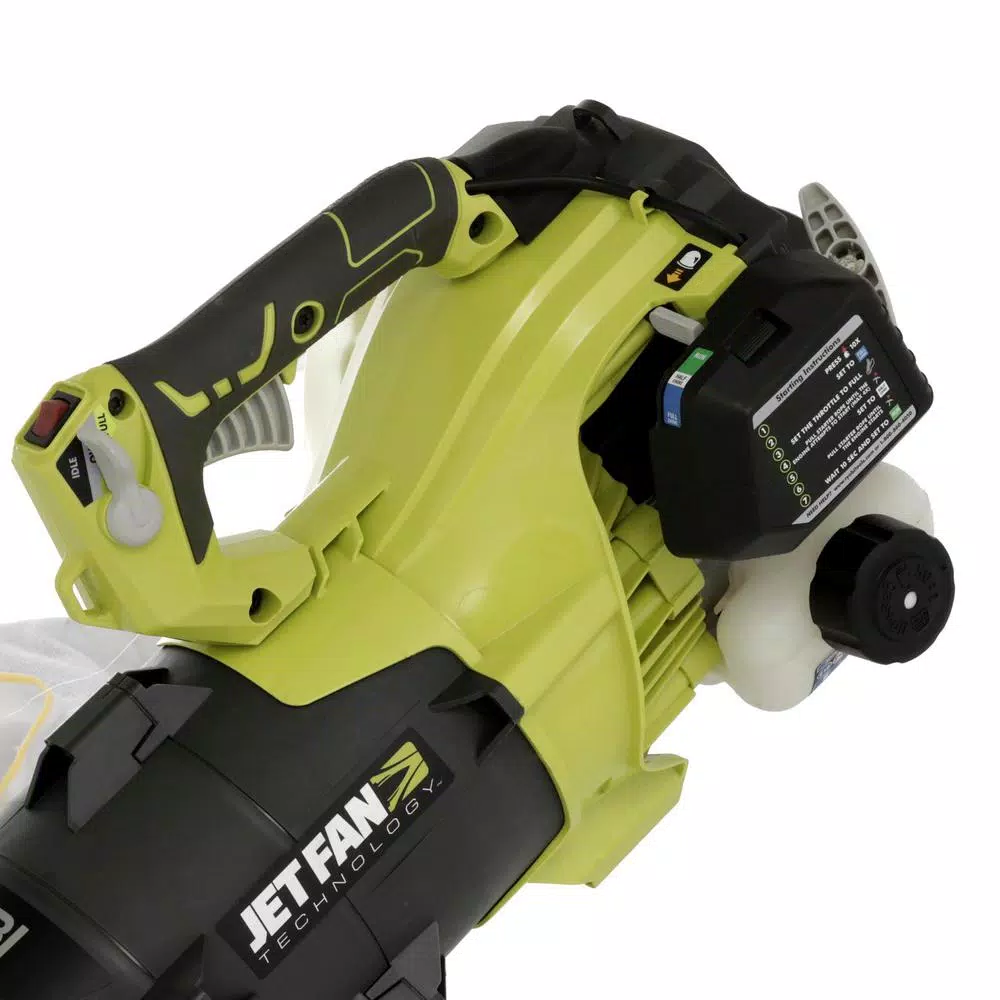 Leaf Blowers RYOBI Reconditioned 160 MPH 520 CFM 25cc Gas Jet Fan Blower - Image 5