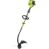 Trimmers RYOBI 25cc 2-Cycle Attachment Capable Full Crank Curved Shaft Gas String Trimmer