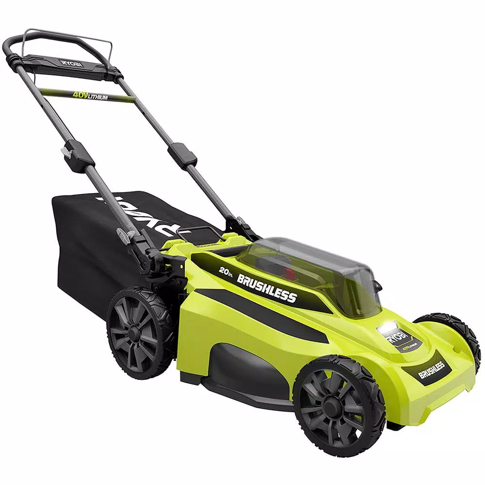 Lawn Mowers RYOBI 20 In. 40-Volt Brushless Lithium-Ion Cordless Battery Walk Behind Push Lawn Mower 6.0 Ah Battery/Charger Included - Image 9