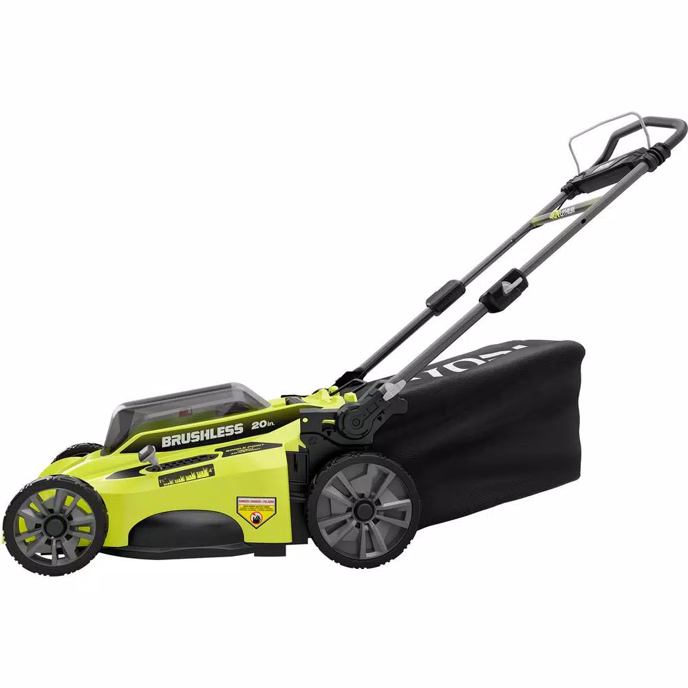Lawn Mowers RYOBI 20 In. 40-Volt Brushless Lithium-Ion Cordless Battery Walk Behind Push Lawn Mower 6.0 Ah Battery/Charger Included - Image 12