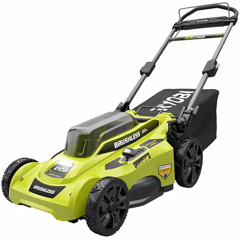 Lawn Mowers RYOBI 20 In. 40-Volt Brushless Lithium-Ion Cordless Battery Walk Behind Push Lawn Mower 6.0 Ah Battery/Charger Included - Image 4