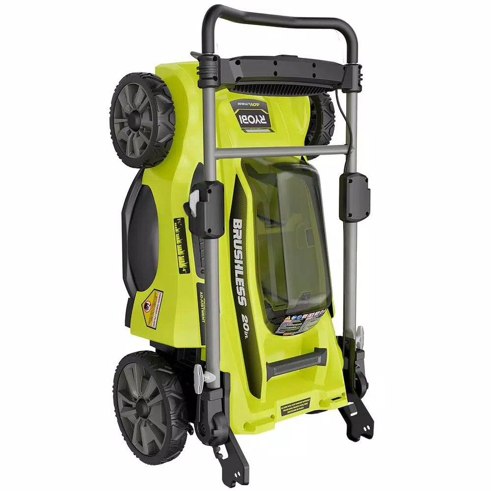Lawn Mowers RYOBI 20 In. 40-Volt Brushless Lithium-Ion Cordless Battery Walk Behind Push Lawn Mower 6.0 Ah Battery/Charger Included - Image 7