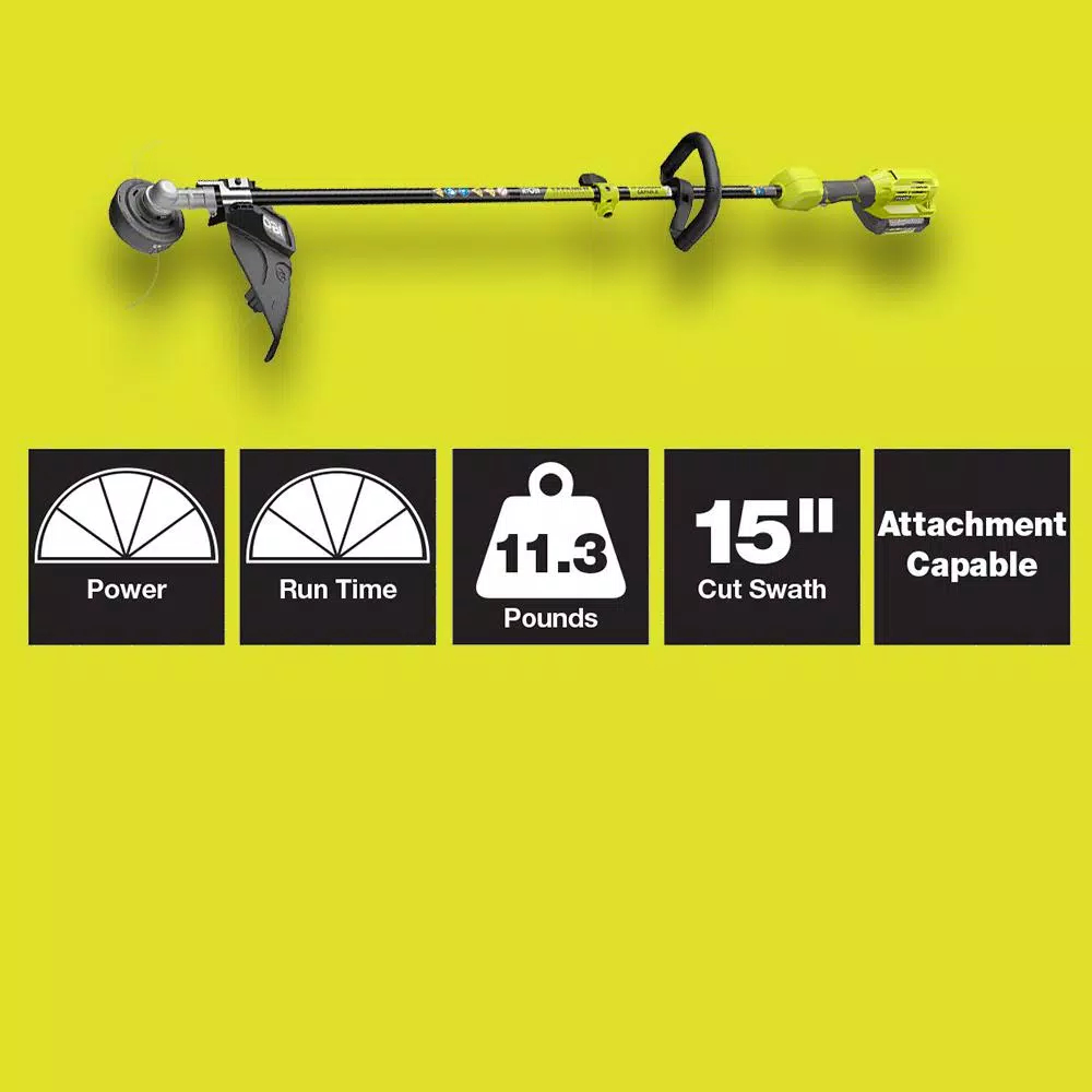 Lawn Mowers RYOBI 20 In. 40-Volt Brushless Lithium-Ion Cordless Walk Behind Self-Propelled Mower & Trimmer W/6.0 Ah Battery & Charger - Image 12