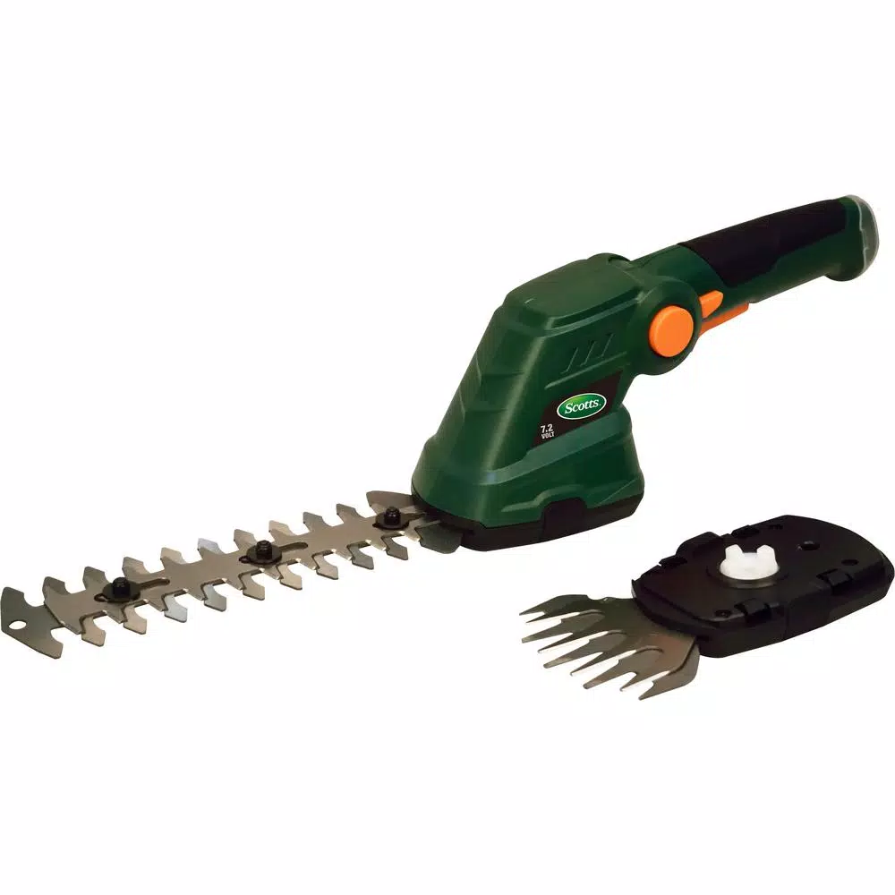Trimmers Scotts 7.2-Volt Lithium-Ion Cordless Grass And Shrub Shear – 2 Ah Battery And Charger Included 1 Trimmers Scotts 7.2-Volt Lithium-Ion Cordless Grass And Shrub Shear – 2 Ah Battery And Charger Included
