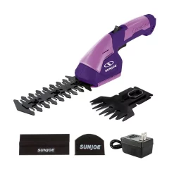 Trimmers Sun Joe 7.2-Volt Cordless 2-in-1 Grass Shear And Hedge Trimmer, Purple