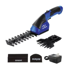 Trimmers Sun Joe 7.2-Volt Cordless Electric 2-in-1 Grass Shear And Hedge Trimmer, Blue
