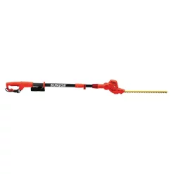 Trimmers Sun Joe 18 In. 3.8 Amp Electric Telescoping Pole Hedge Trimmer, Red