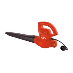 Leaf Blowers Sun Joe 155 MPH 200 CFM 6 Amp Electric Handheld Leaf Blower, Red