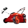 Lawn Mowers Sun Joe 14 In. 28-Volt Cordless Walk-Behind Push Mower Kit With 5.0 Ah Battery + Charger, Red