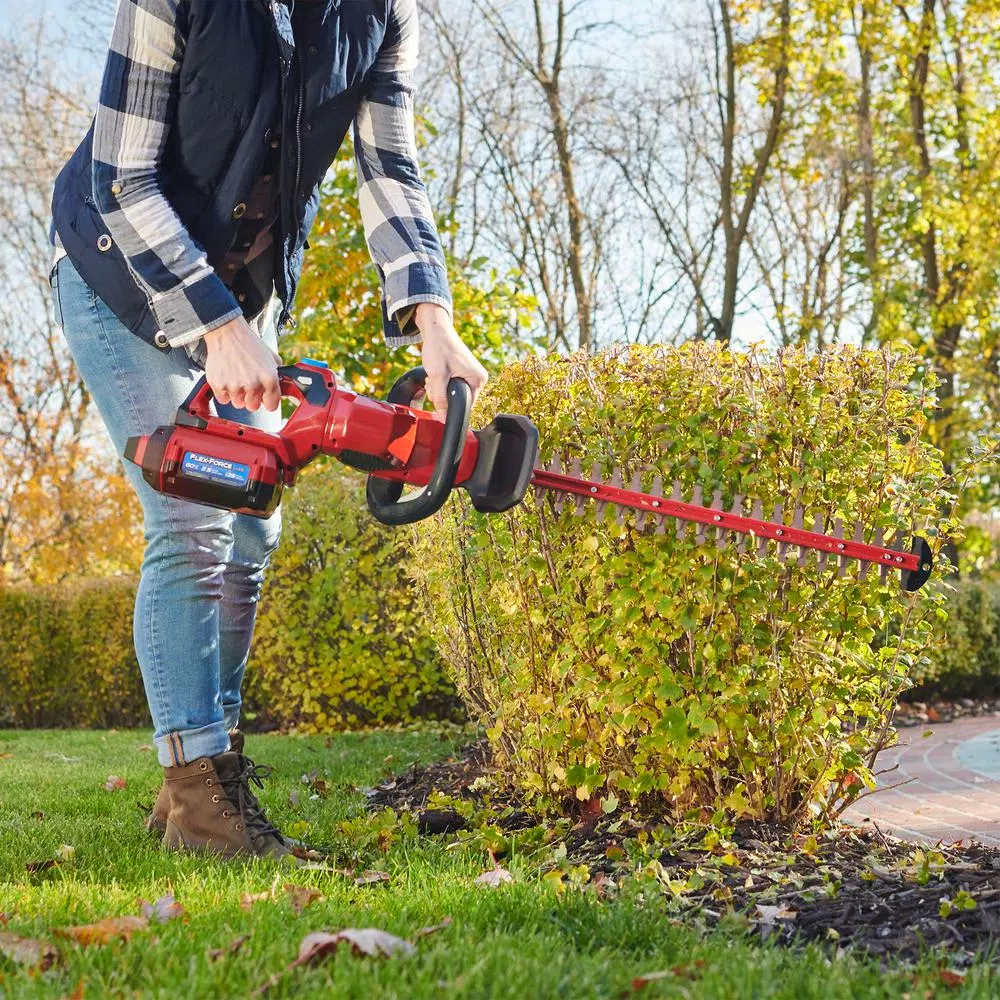 Trimmers Toro Flex-Force 24 In. 60-Volt Max Lithium-Ion Cordless Hedge Trimmer – 2.5 Ah Battery And Charger Included - Image 5