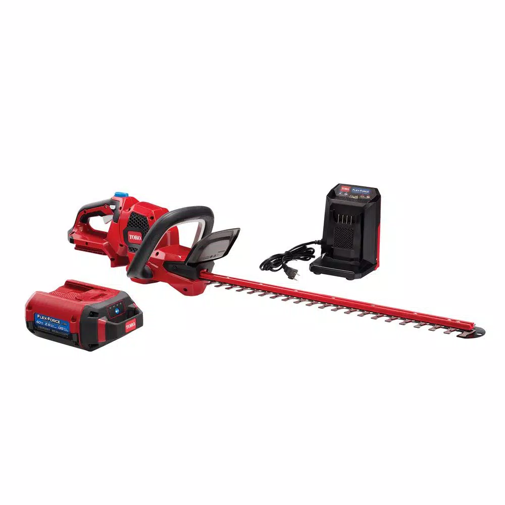 Trimmers Toro Flex-Force 24 In. 60-Volt Max Lithium-Ion Cordless Hedge Trimmer – 2.5 Ah Battery And Charger Included