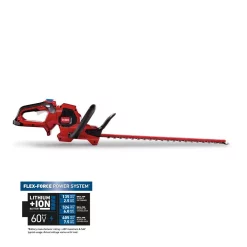 Trimmers Toro Flex-Force 24 In. 60-Volt Max Lithium-Ion Cordless Hedge Trimmer (Bare-Tool)