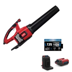 Leaf Blowers Toro 115 MPH 605 CFM 60-Volt Max Lithium-Ion Brushless Cordless Leaf Blower – 2.5 Ah Battery And Charger Included