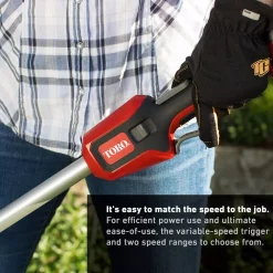 Trimmers Toro 60-Volt Max Lithium-Ion Brushless Cordless 14 In. / 16 In. String Trimmer – 2.5 Ah Battery And Charger Included -ECHO SALES STORE toro cordless string trimmers 51830 77 1000