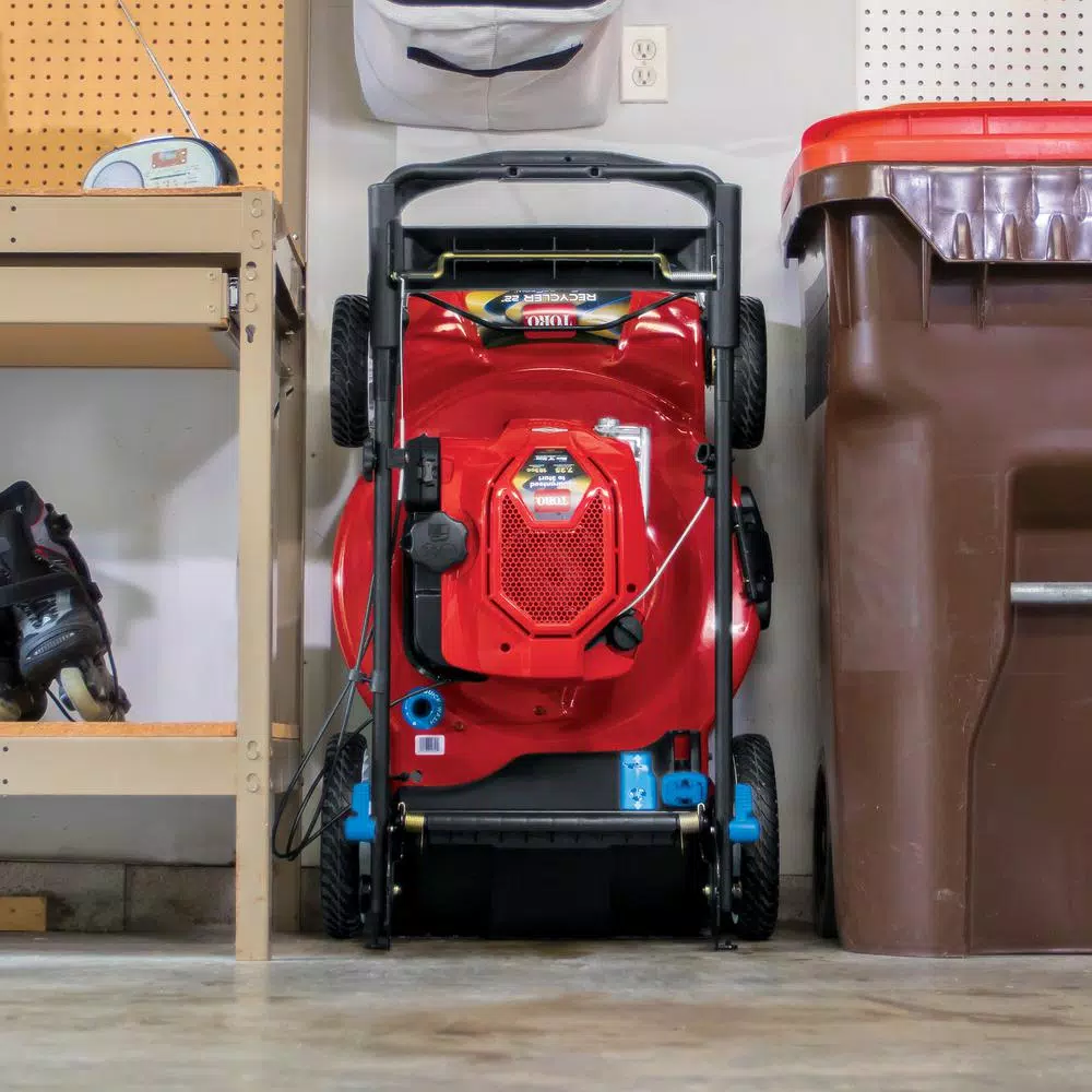 Lawn Mowers Toro Recycler 22 In. SmartStow Personal Pace Variable Speed High-Wheel Drive Gas Walk Behind Self Propelled Lawn Mower - Image 5