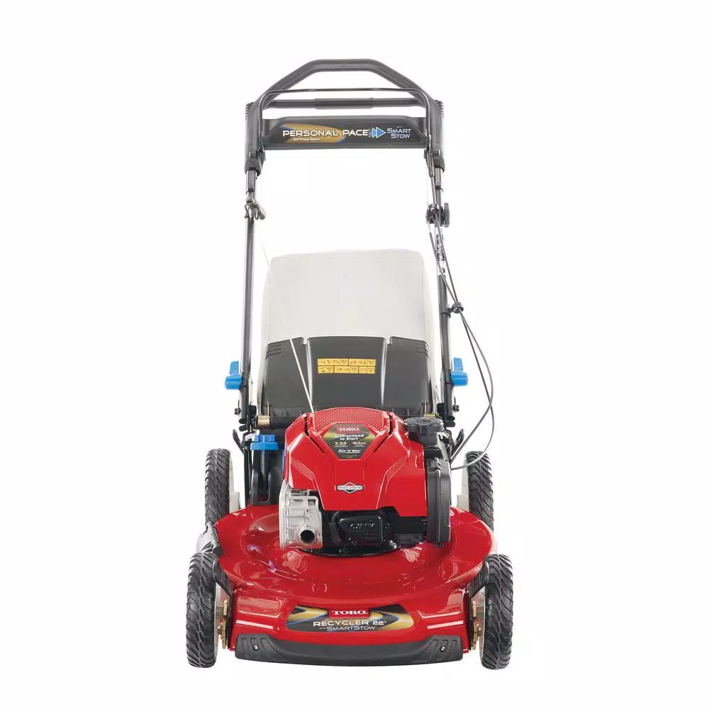 Lawn Mowers Toro Recycler 22 In. SmartStow Personal Pace Variable Speed High-Wheel Drive Gas Walk Behind Self Propelled Lawn Mower - Image 7