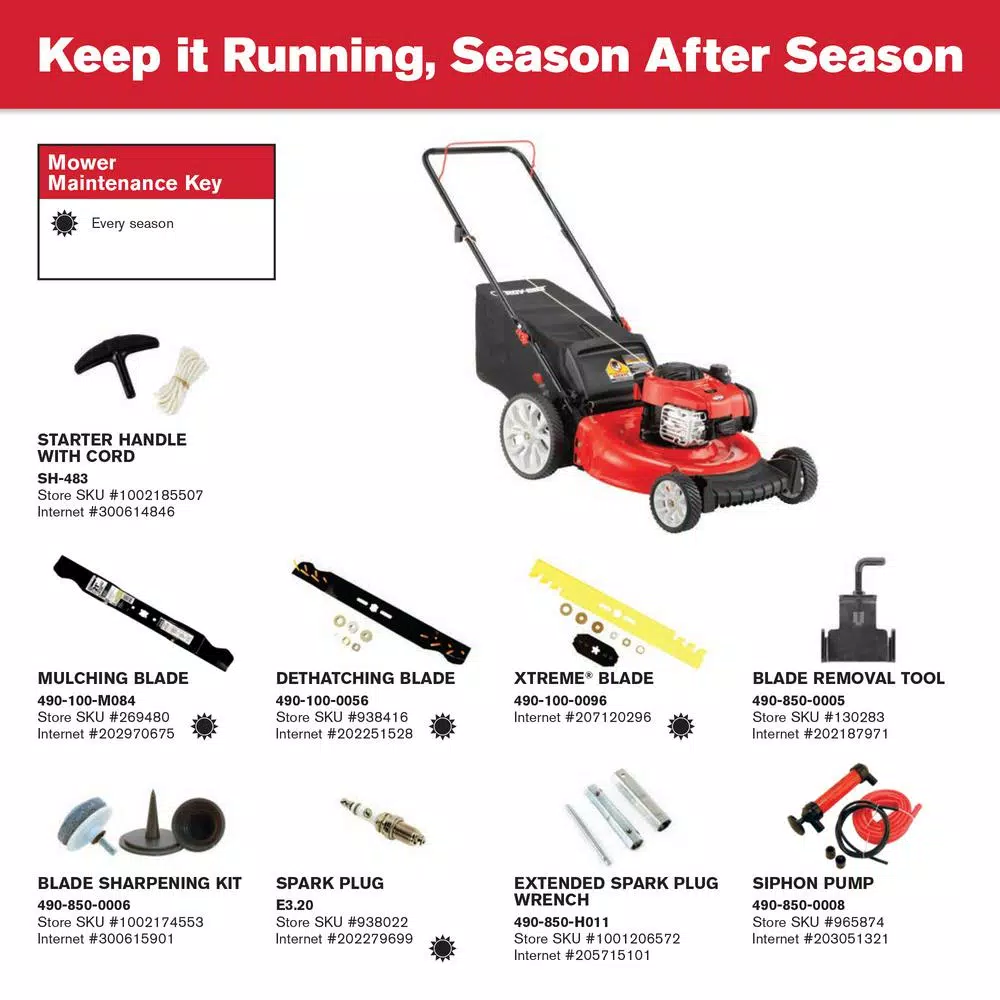 Lawn Mowers Troy-Bilt 21 In. 140 Cc 550ex Series Briggs & Stratton Gas Walk Behind Push Mower With 2-in-1 Cutting TriAction Cutting System 3 Lawn Mowers Troy-Bilt 21 In. 140 Cc 550ex Series Briggs & Stratton Gas Walk Behind Push Mower With 2-in-1 Cutting TriAction Cutting System - Image 3