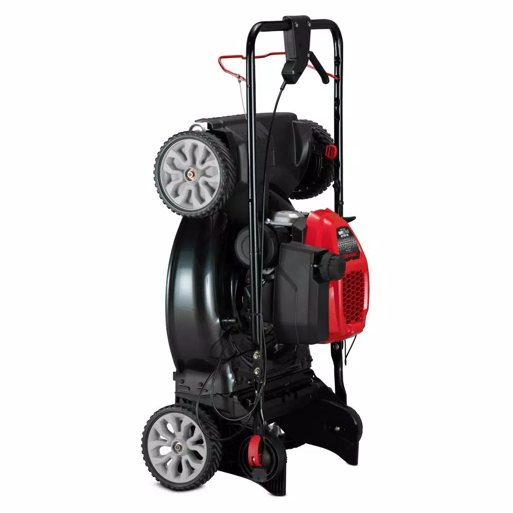 Lawn Mowers Troy-Bilt XP 21 In. 149 Cc Gas Vertical Storage Walk Behind Self Propelled Lawn Mower With 3-in-1 TriAction Cutting System