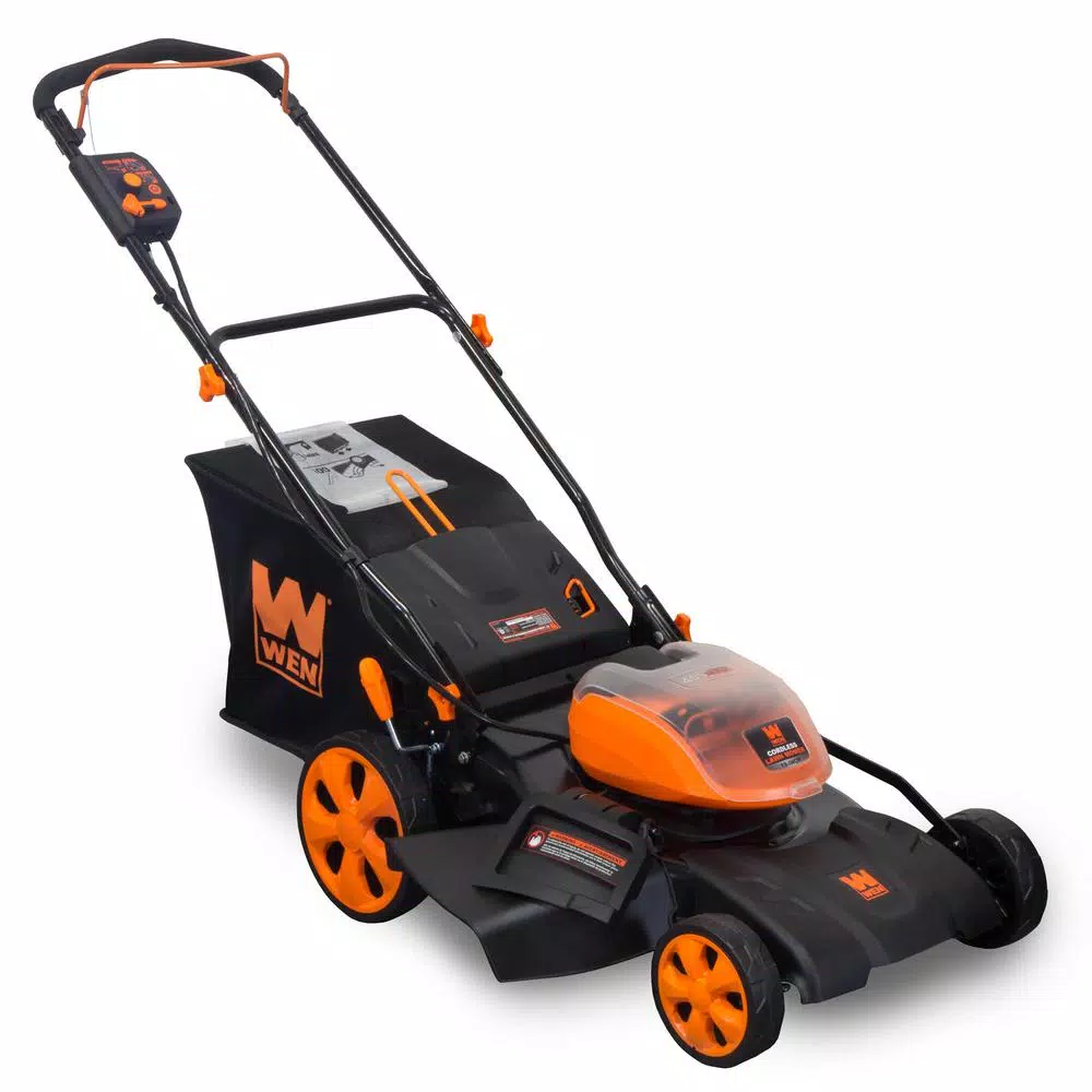 Lawn Mowers WEN 19 In. 40-Volt Max Lithium-Ion Cordless Battery 3-in-1 Walk Behind Push Lawn Mower – Two Batteries/Charger Included - Image 2