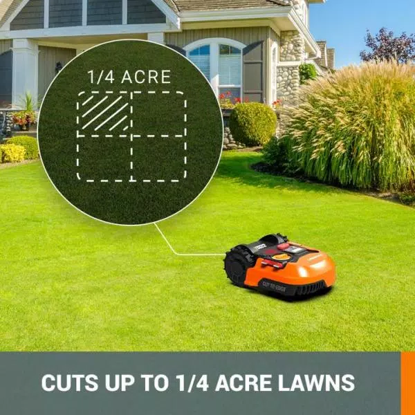 Lawn Mowers Worx POWER SHARE 20-Volt 7 In. 4.0 Ah Lithium-Ion Robotic Landroid M Mower, Brushless Wheel Motors, Wifi Plus Phone App - Image 5