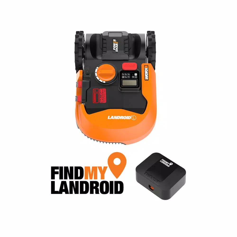 Lawn Mowers Worx Power Share 20-Volt 9 In. Robotic Landroid Mower, Brushless Wheel Motors, Wifi Plus Phone App With GPS Module Included